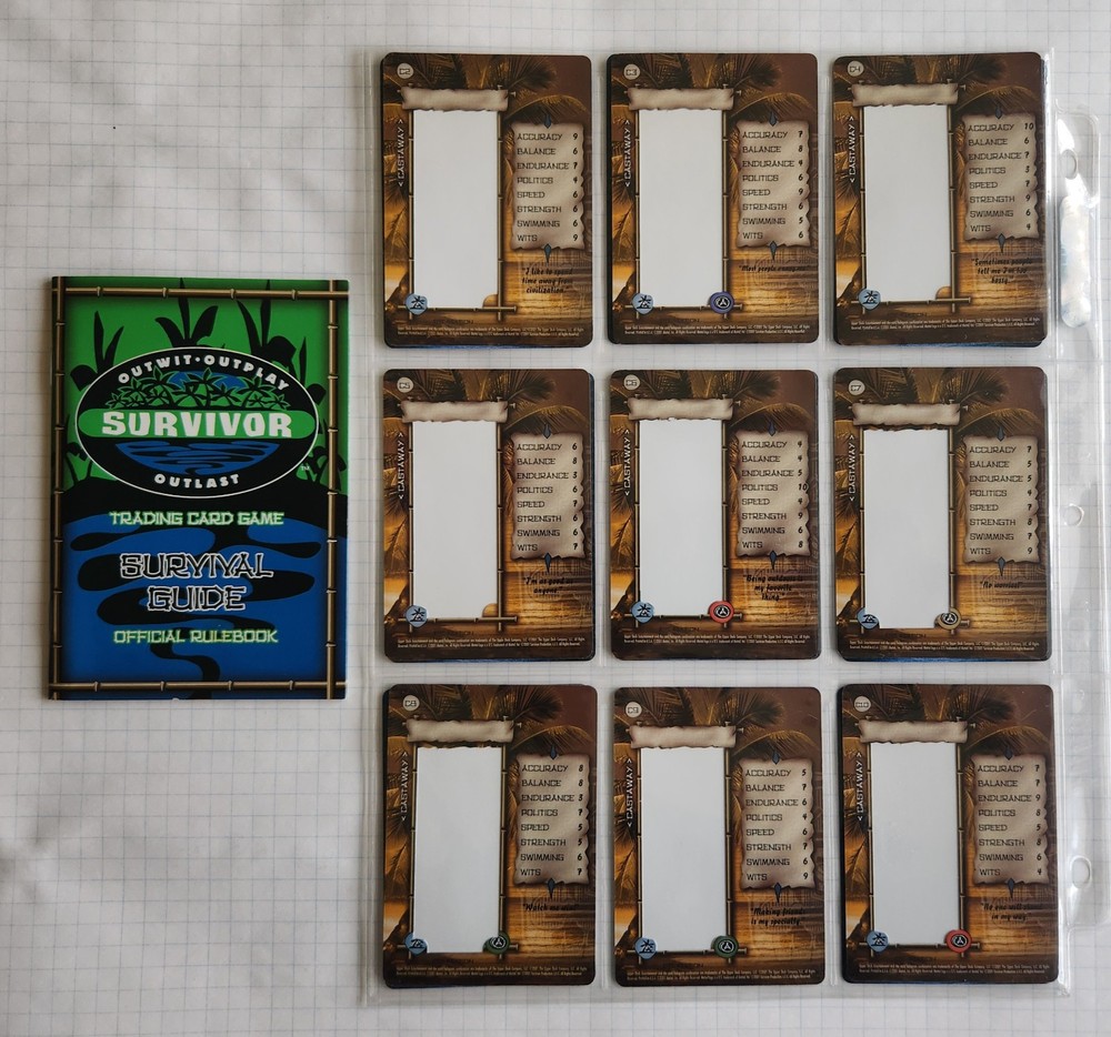 Survivor Trading Card Game Set (x160) *Complete* (Upper Deck 2001)