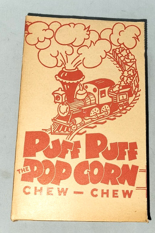 Vintage Puff Puff Popcorn Box