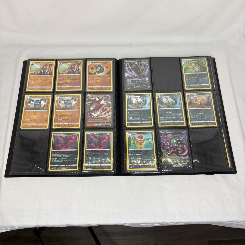 Evolving Skies SWSH Base Set Holo Reverse V Folio 9 Pocket Binder BCW