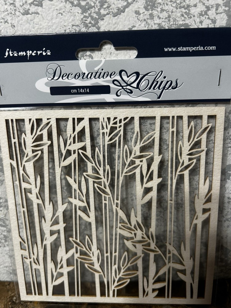 Stamperia Decorative chips light chipboard