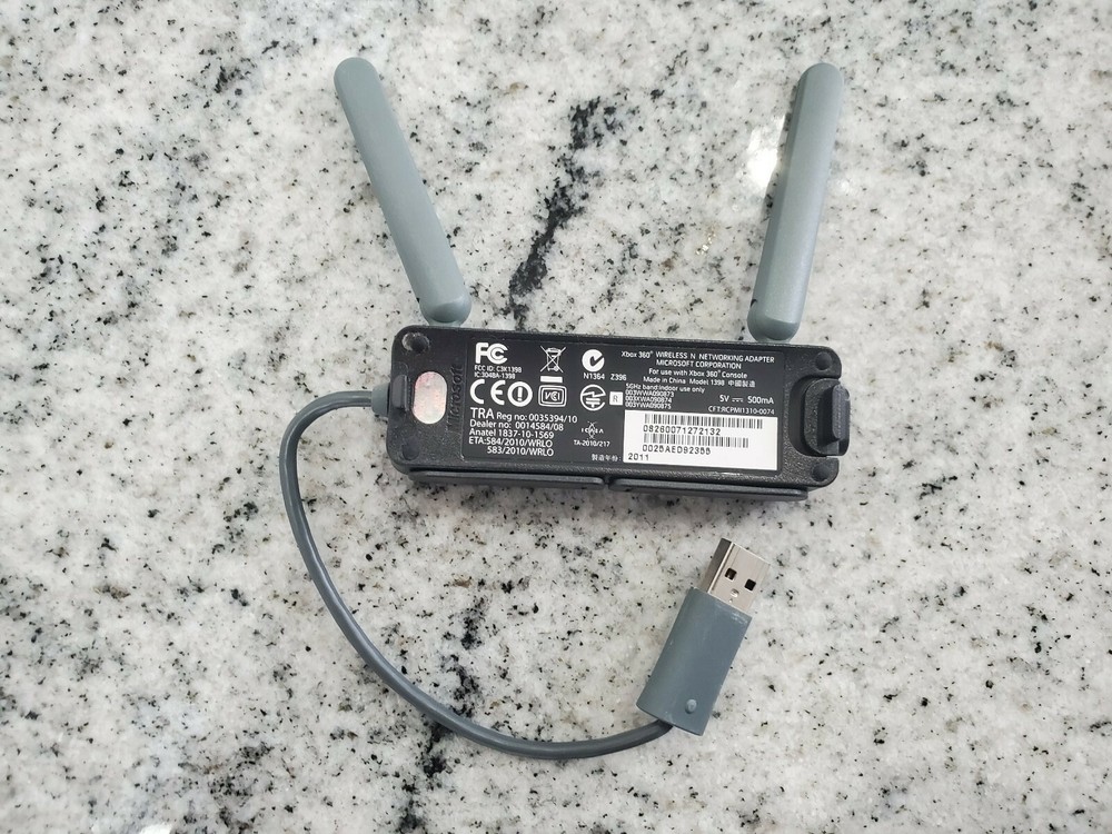 Microsoft Xbox 360 Wireless Dual Networking Adapter TESTED Fast S/H