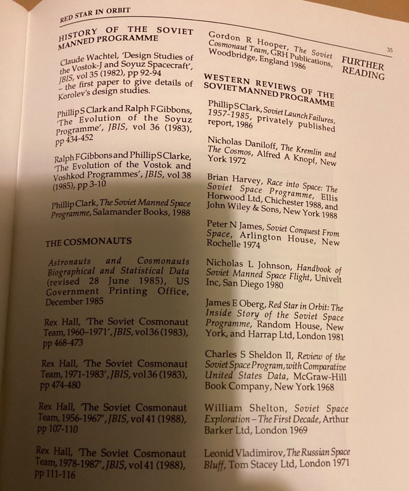 Horizon Special Red Star in orbit transcript Soviet space prog 1990 ephemera