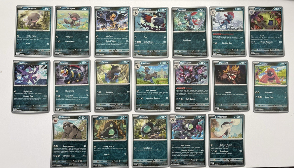 176 Card SVE - Paldea Evolved Complete Reverse Holo Pokemon Set! C/UC/R