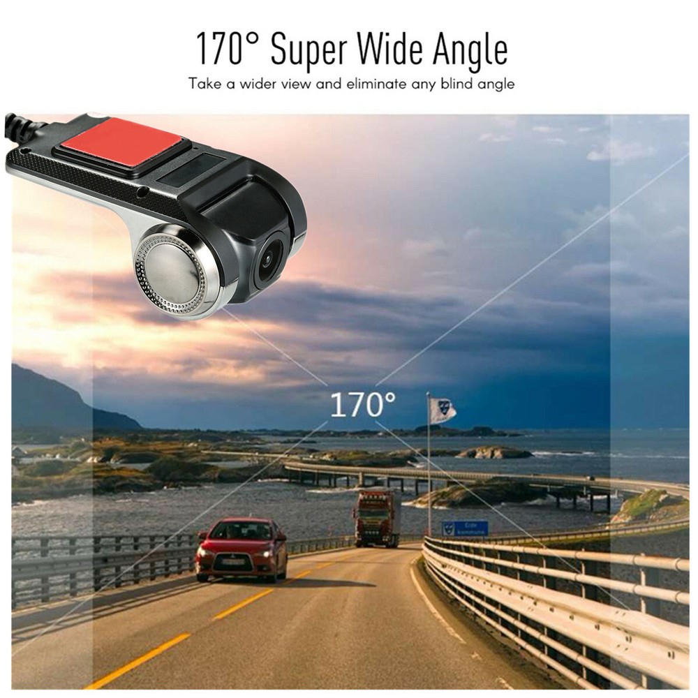 HD Car DVR Camera Driving Recorder Loop Recording ADAS G-sensor Motion Detection