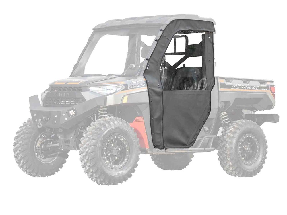 SuperATV Soft Cab Enclosure Doors Bobcat UV34 Sliding Rear Windshield - Light