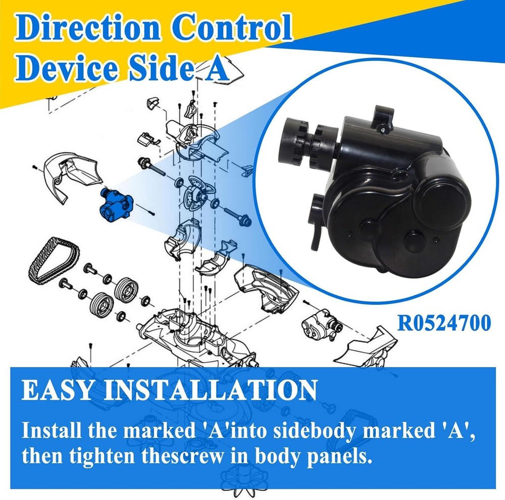R0524700 Side A Direction Control Device Replacement for Zodiac Baracuda MX6