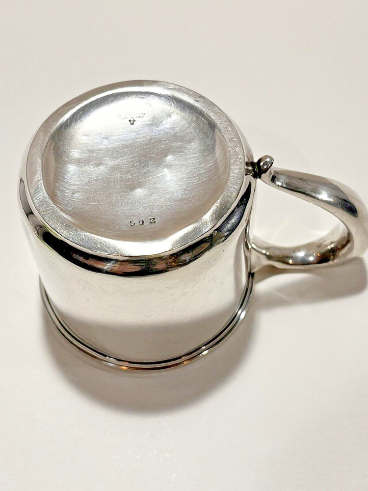 LUNT Sterling Silver Baba Cup Treasure PAT. 73Gr. Monogrammed.