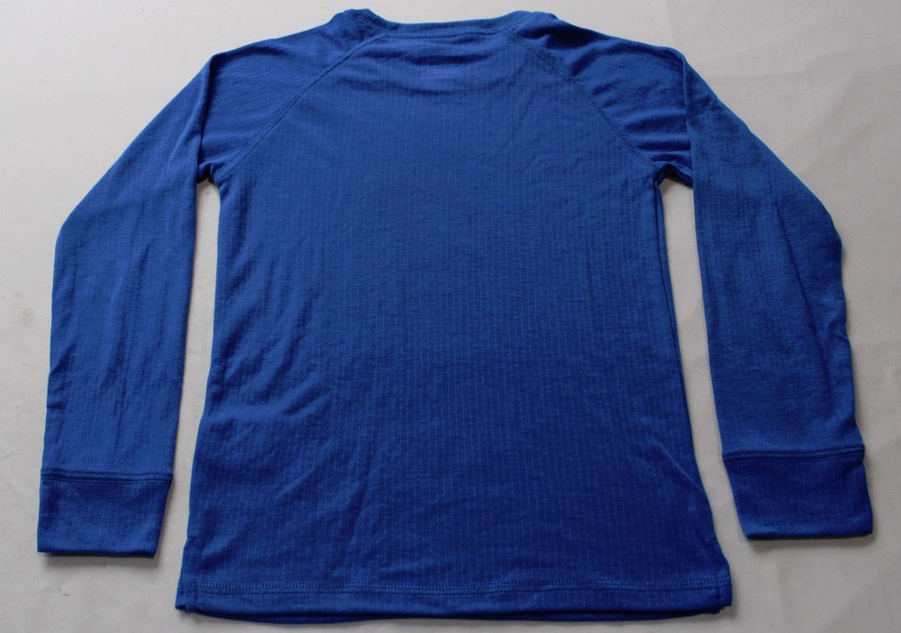 EMS Unisex Kid's Solid Round Neck Base Layer Top EJ3 Cobalt Size 7-8 NWT