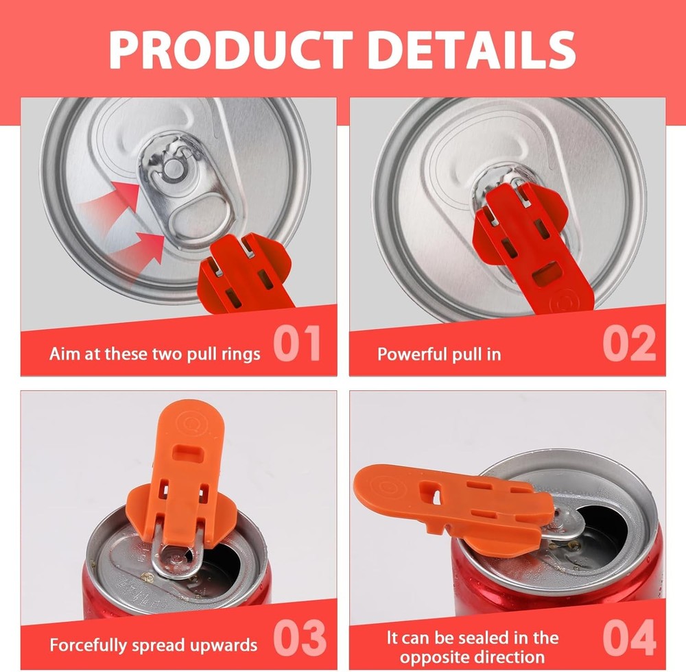 6pc Random Soda Can Opener Complete Cover Beverage