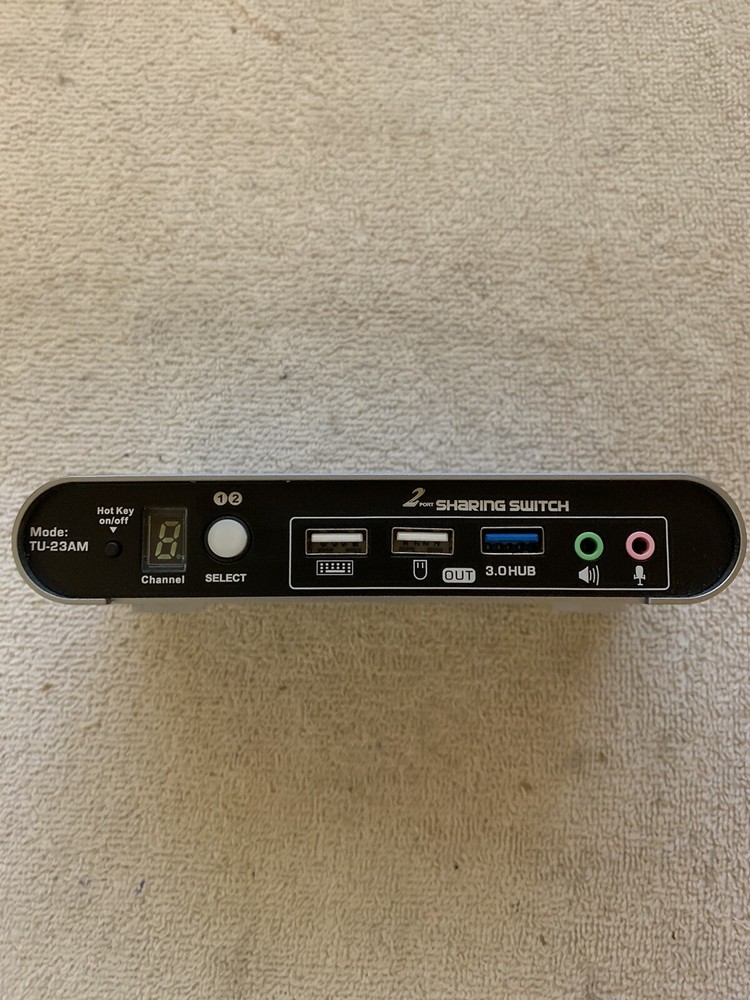 USB Switch Selector w/Audio and Microphone, 2 Computers Sharing 3 USB Devices