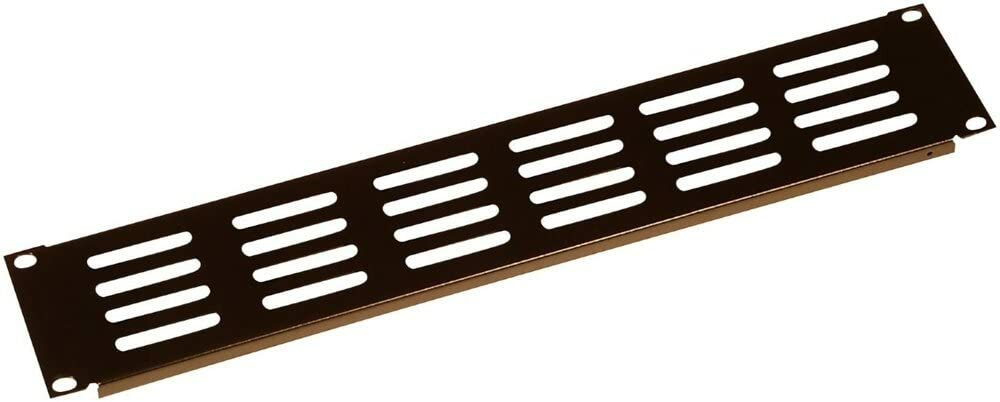 Gator Rackworks Rack Mount Flanged Vent Panel Accessory; 2U Size (GRW-PNLVNT2)