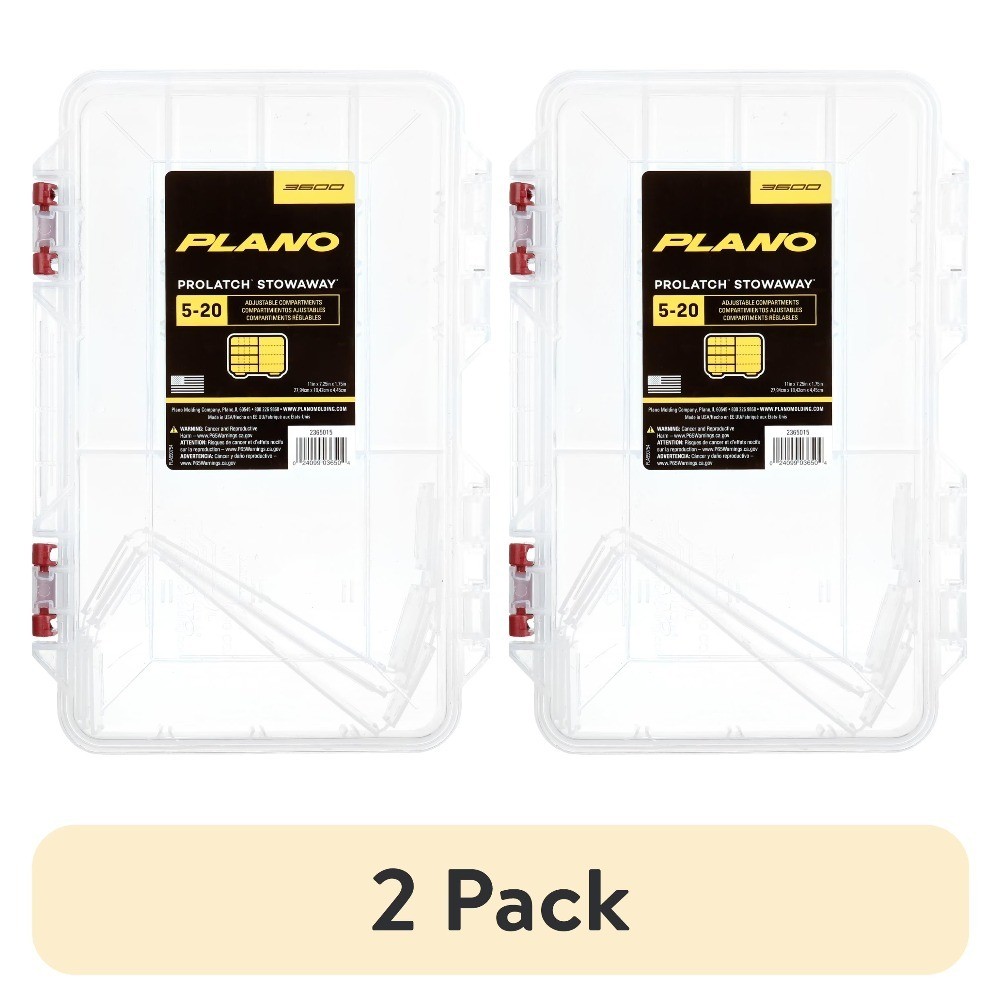 Medium Pro-Latch Organizer, 2-Pack Stackable Storage Box with Secure Locking Lid