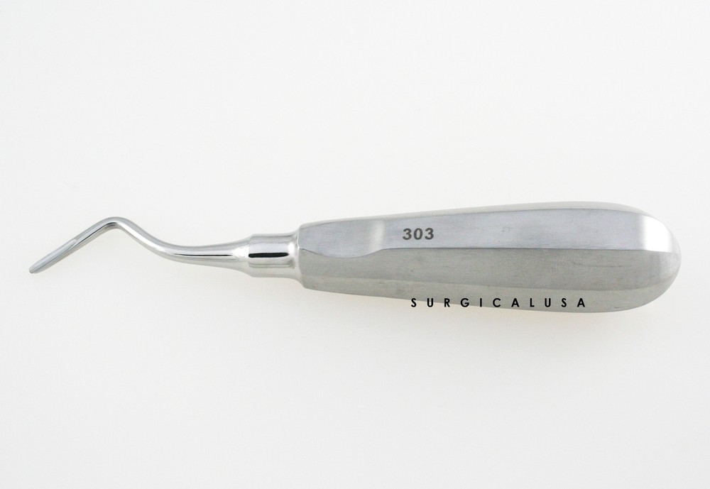 Dental Elevators Apical #303 Single End Lightweight Form Fit Handle