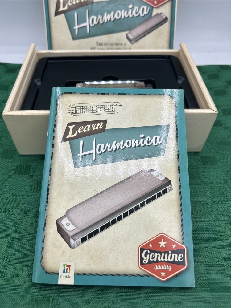 Learn Harmonica Learning Kit Retro Wooden Box 2014 Genuine Quality
