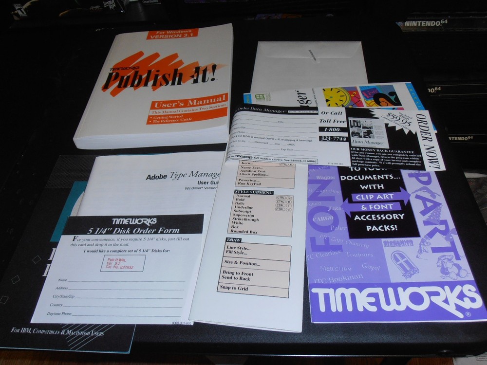 Timeworks Publish It! (PC, 1992) Complete