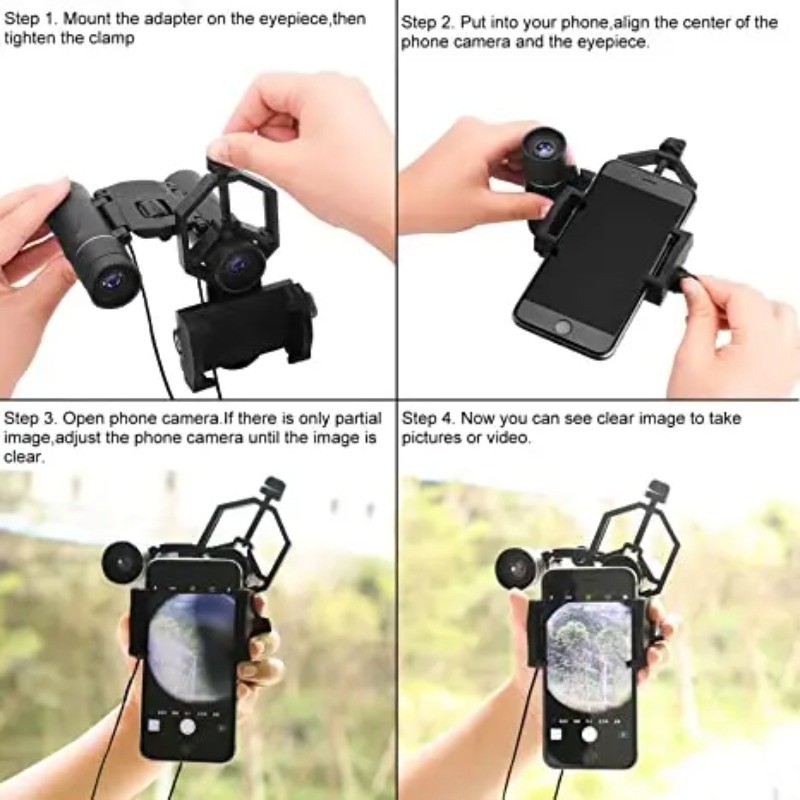 Cellphone Adapter Mount Microscope Spotting Scope Telescope Stand Holder