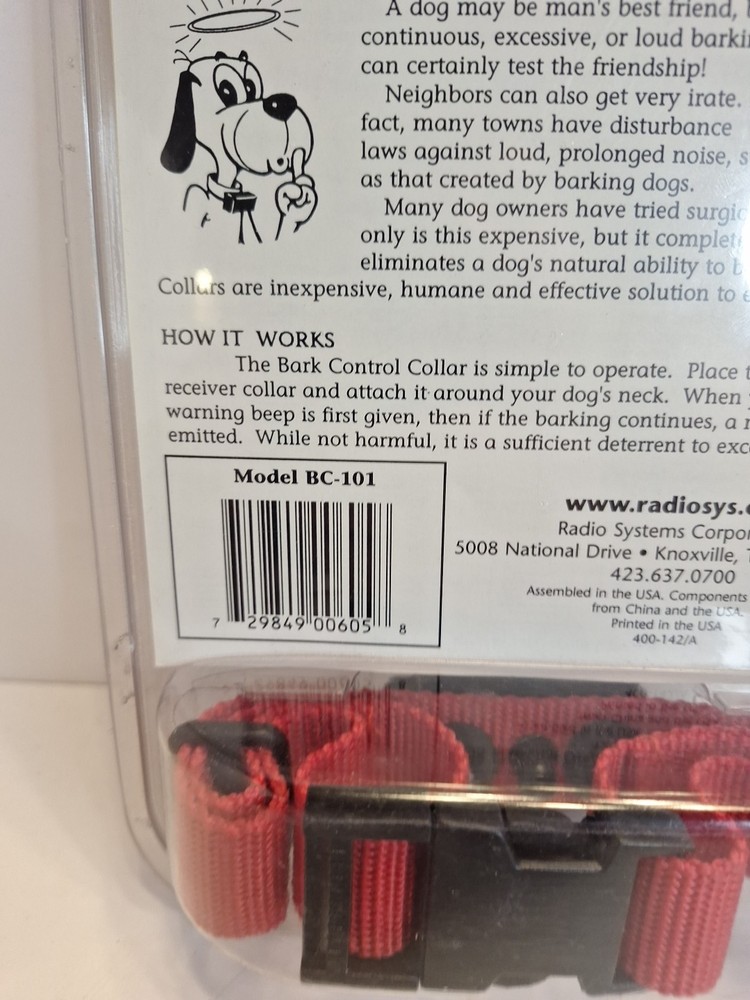 Bark Control Training Collar BC-101 Dog Training System Radio Systems