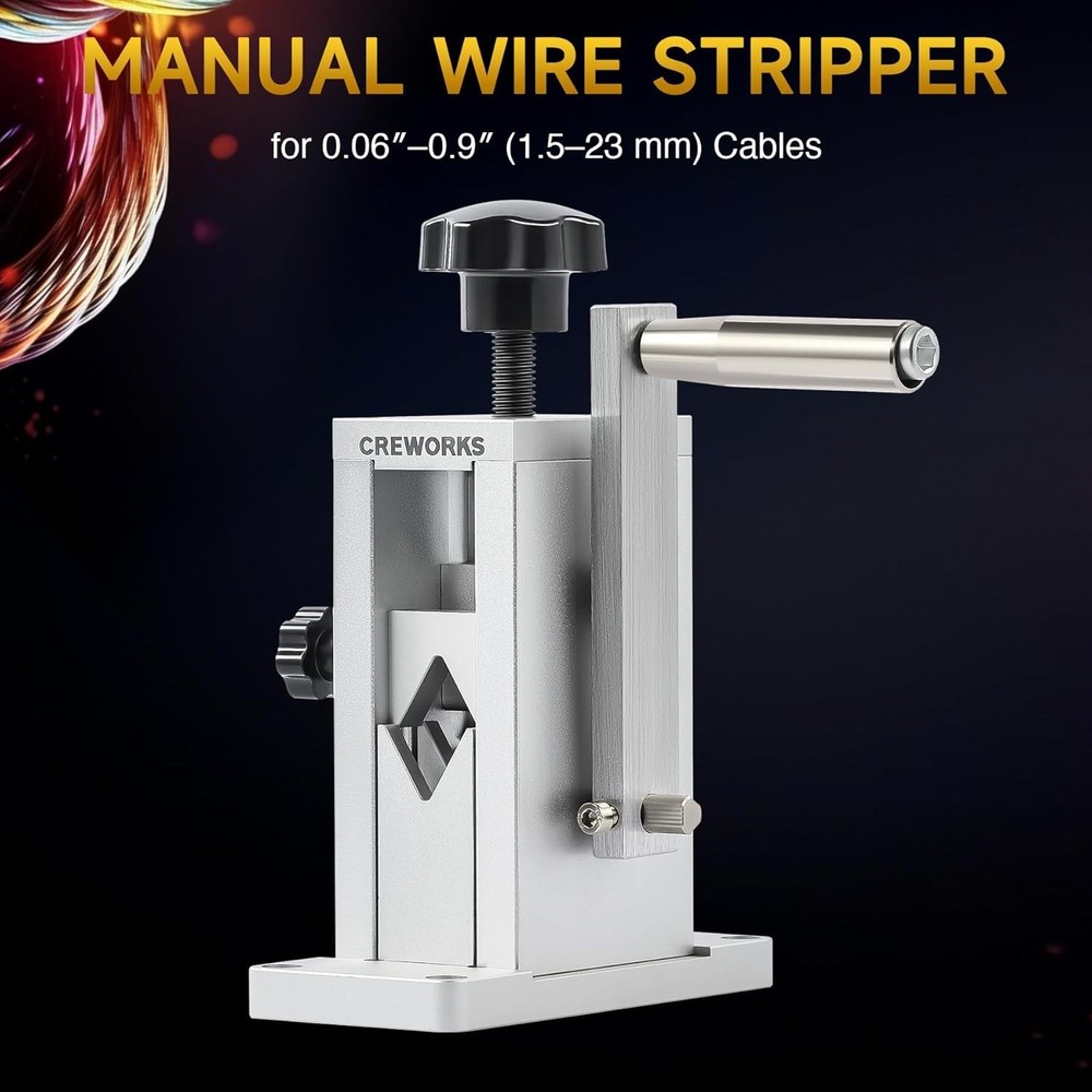 Manual Wire Stripper Machine with Adjustable Feed Hole, Portable Cable Wire S...