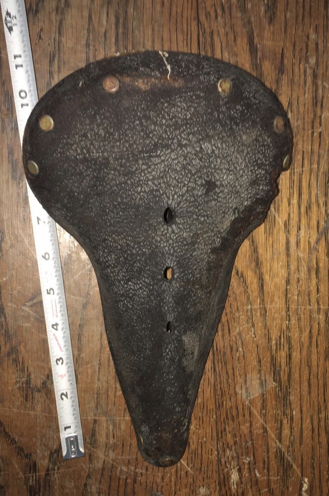 Antique Leather Bicycle Seat