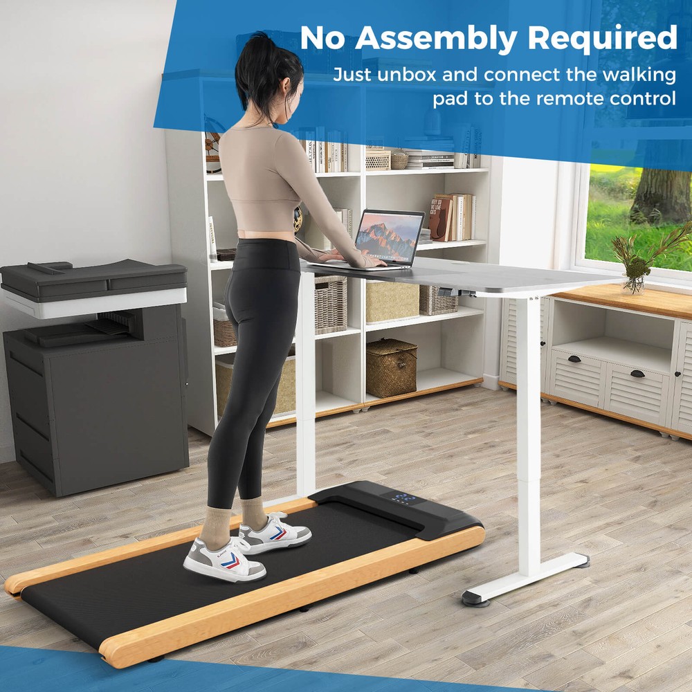 3-in-1 Walking Pad Under Desk Treadmill w/ LED Display Remote Smart APP Control