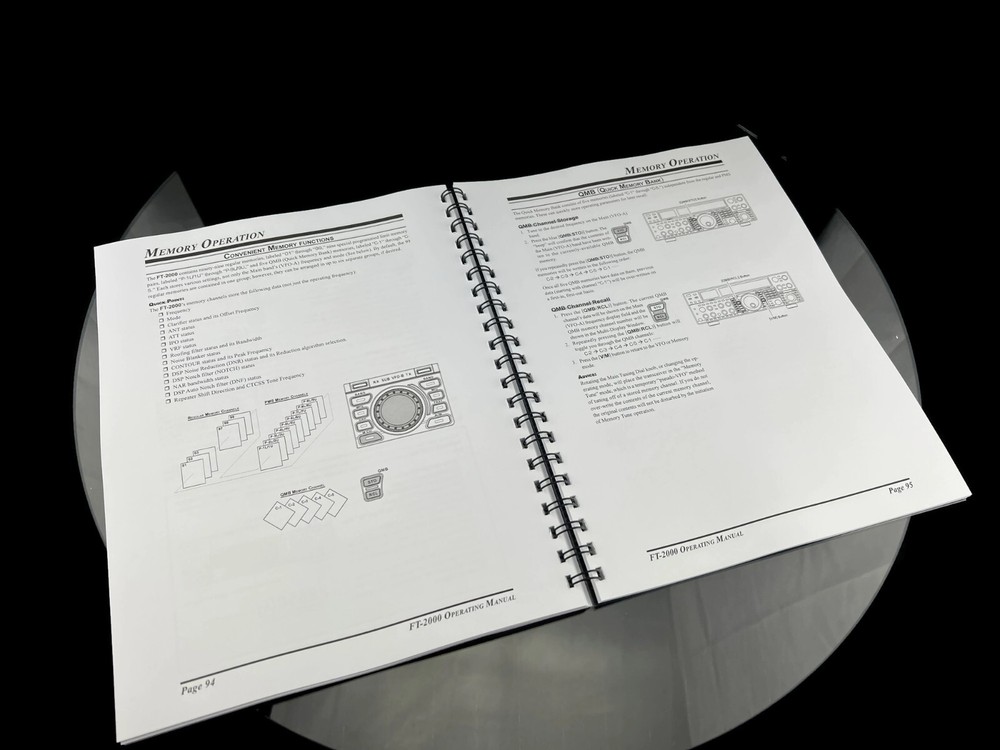 Yaesu FT-2000 Transceiver Instruction Manual Operating Guide Coil Bound