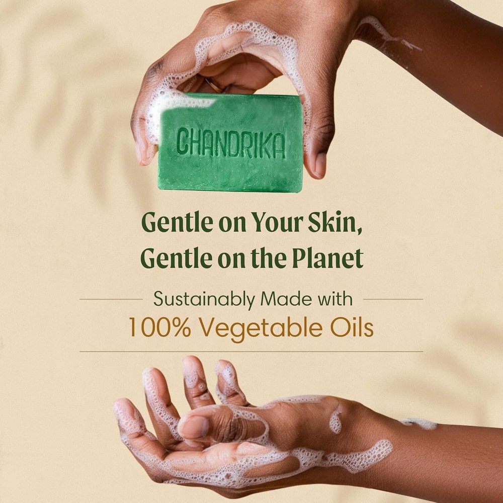 Chandrika Ayurvedic Soap 3 oz- 5 Pack