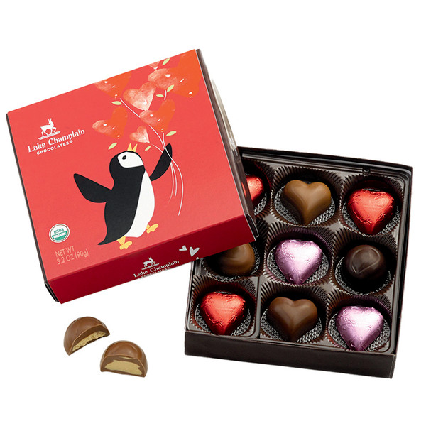LAKE CHAMPLAIN CHOCOLATES 9  Piece Chocolate Assorted Box, 3.2 OZ