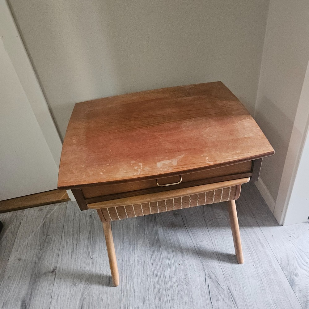 MID CENTURY Norwegian Sewing Table