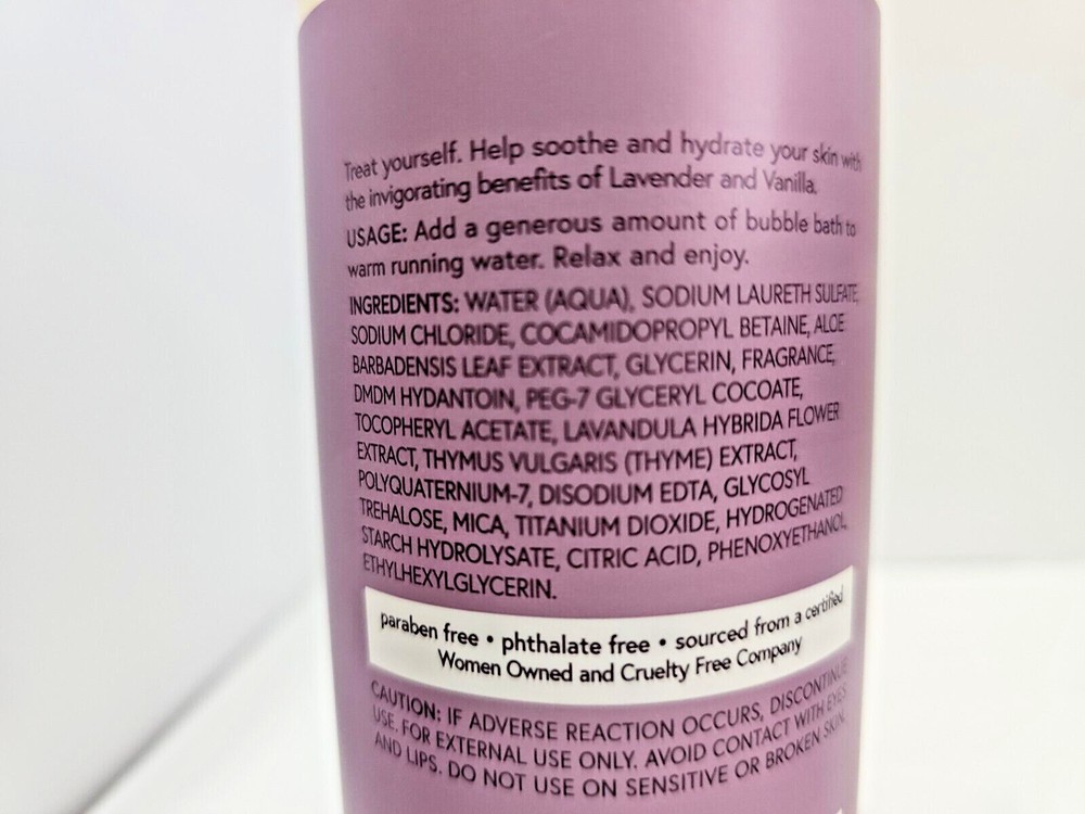 Lavender Vanilla w/ Aloe Bubble Bath 16.9 fl oz