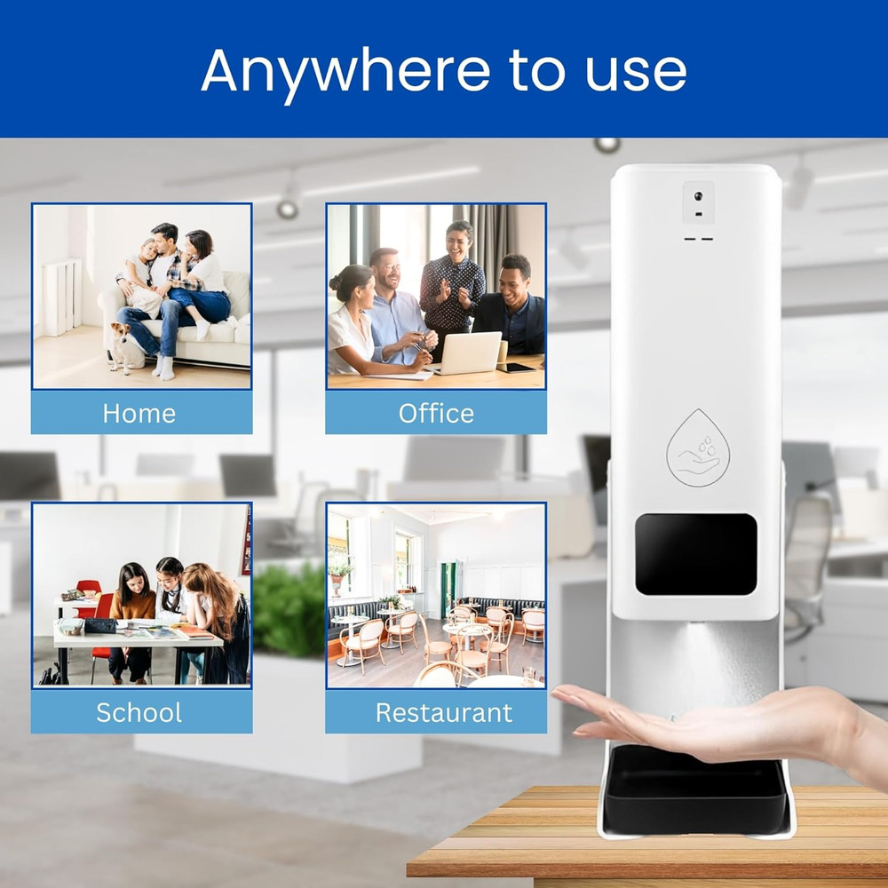 Automatic Soap Dispenser Touchless 1L Capacity Wall Mount Home & Office Use