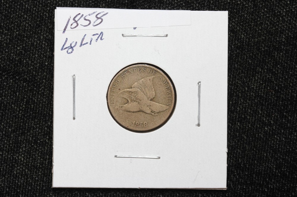 1858 Flying Eagle Cent Large Letter Variety 2GBM