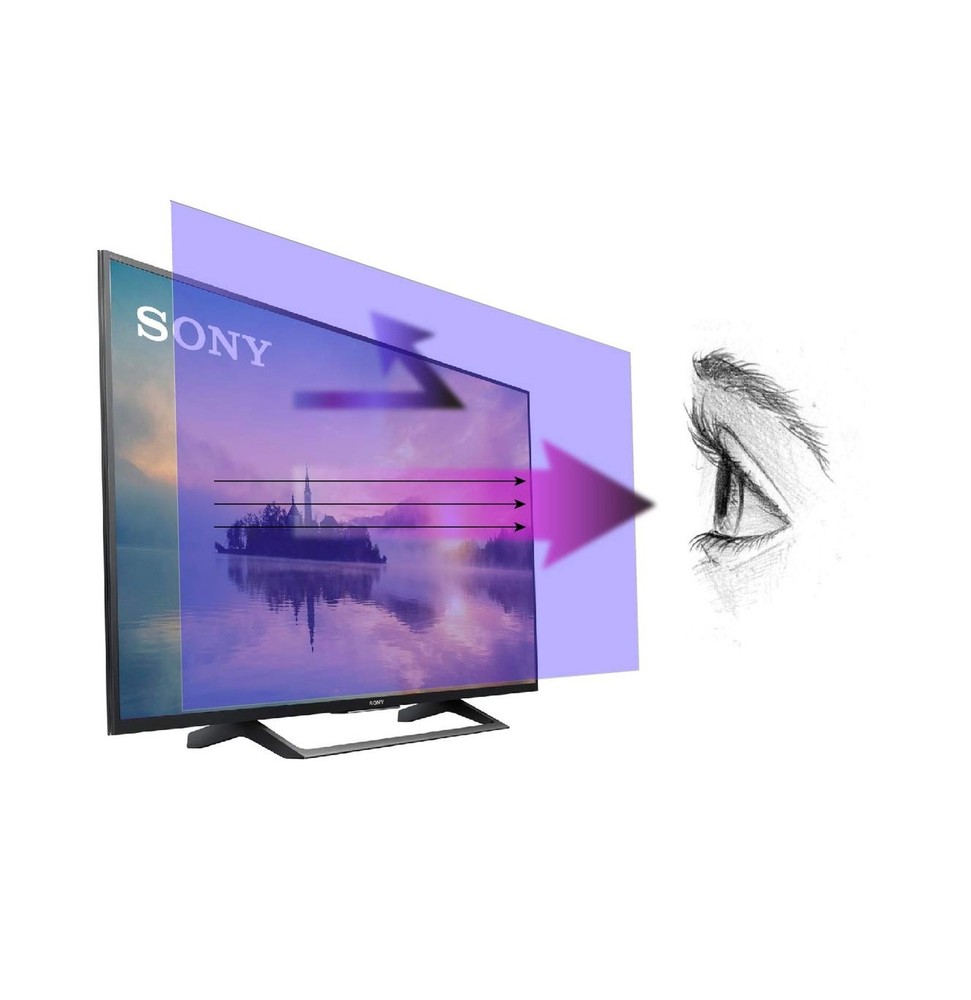 Anti Blue Light Screen Protector for 48 Inches TV. Filter Out Blue Light That...