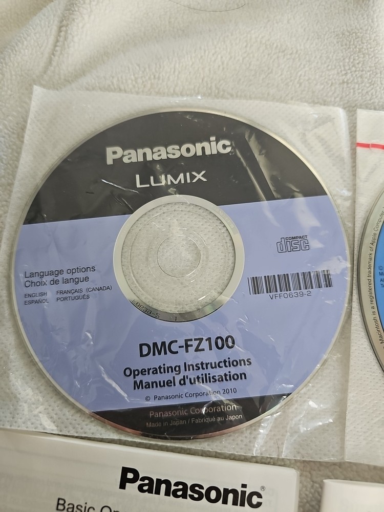 Panasonic Lumix Operaring Instruction CD & Manual