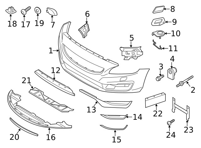 Genuine Volvo Valance Panel Nut 3293328