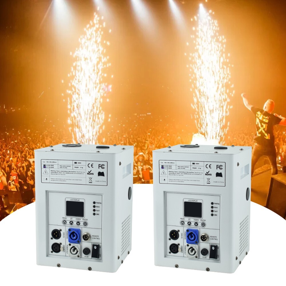 2PCS 750W Cold Spark Machine Stage Effect DMX Firework Party Wedding Firework