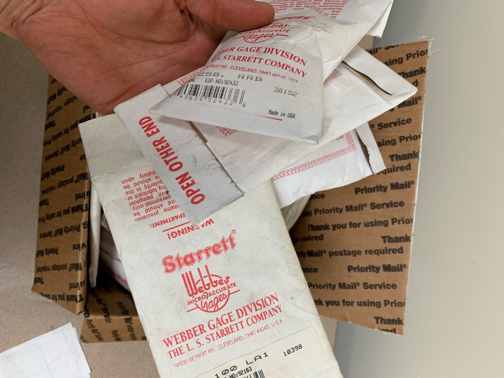 STARRETT WEBBER INSPECTION GAGES QUALITY CONTROL