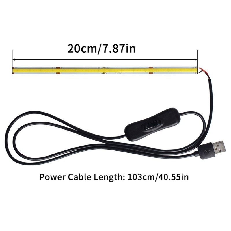 LED Light For 3D Printers 200mm USB Connection High Brightness Easy