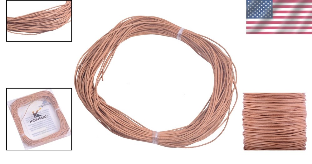 Natural Leather String Cord - 25 Yards