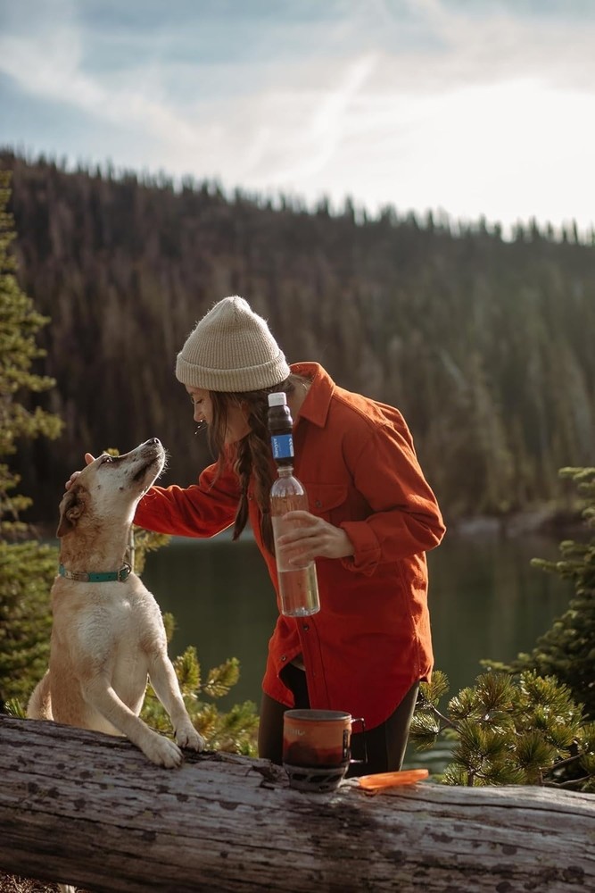 Squeeze Water Filtration System, Removable Cap, High-Performance, Lightweight