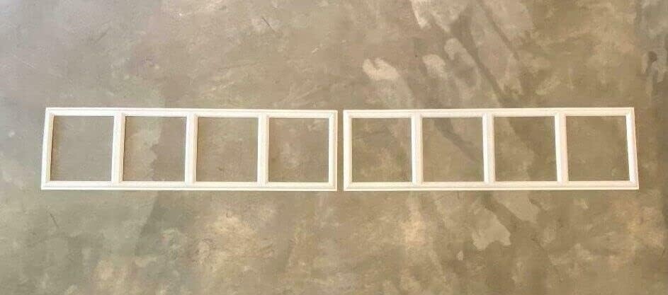 4 Amarr Thames Replacement Inserts for Long Panel AMARR Garage Doors White Thame