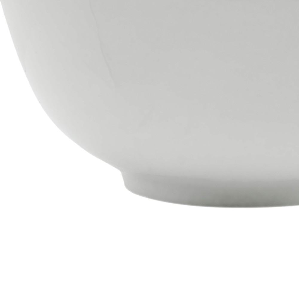 14" White Porcelain Bowl