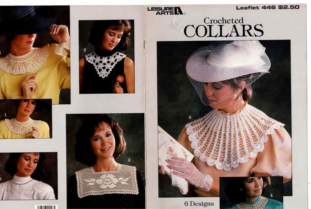 Crochet Pattern Crocheted Collars Collar Patterns Mary Thomas 198 Vintage