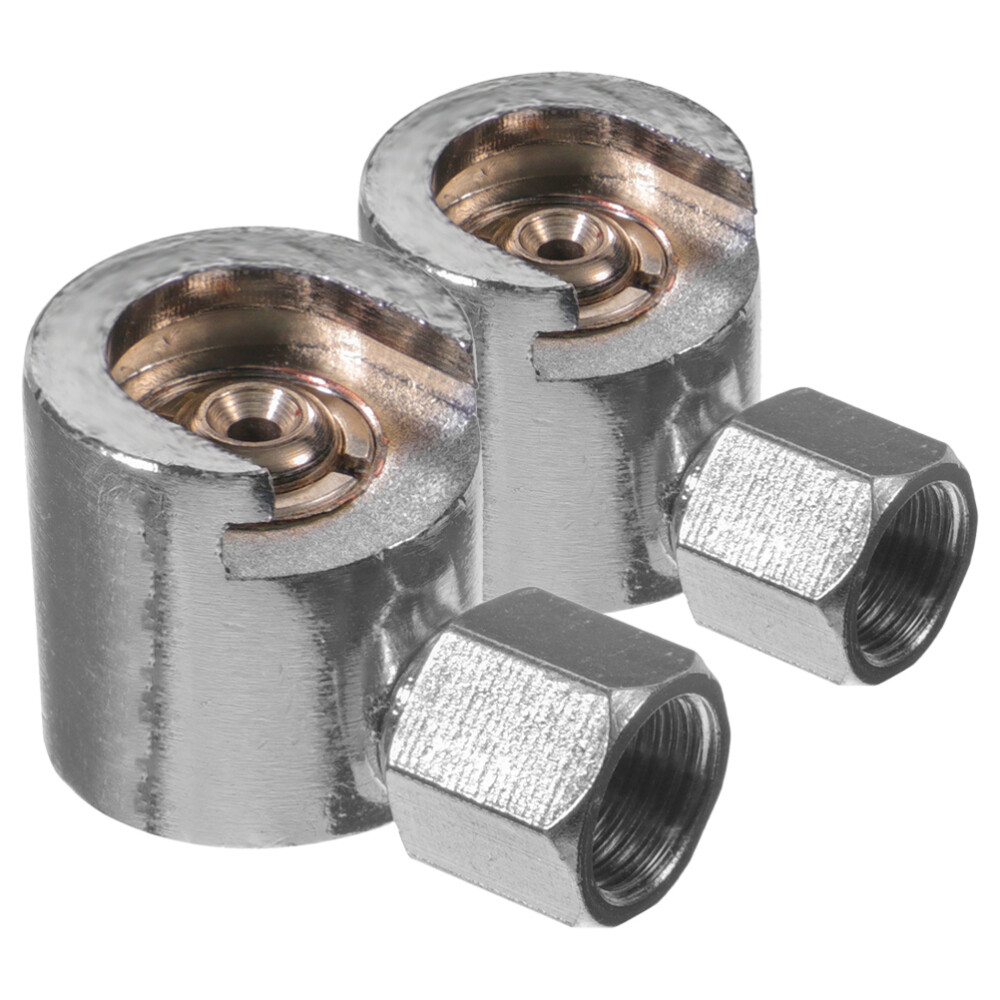 2 Pcs Grease Nozzle Button Head Fitting Coupler Replacement Adapter