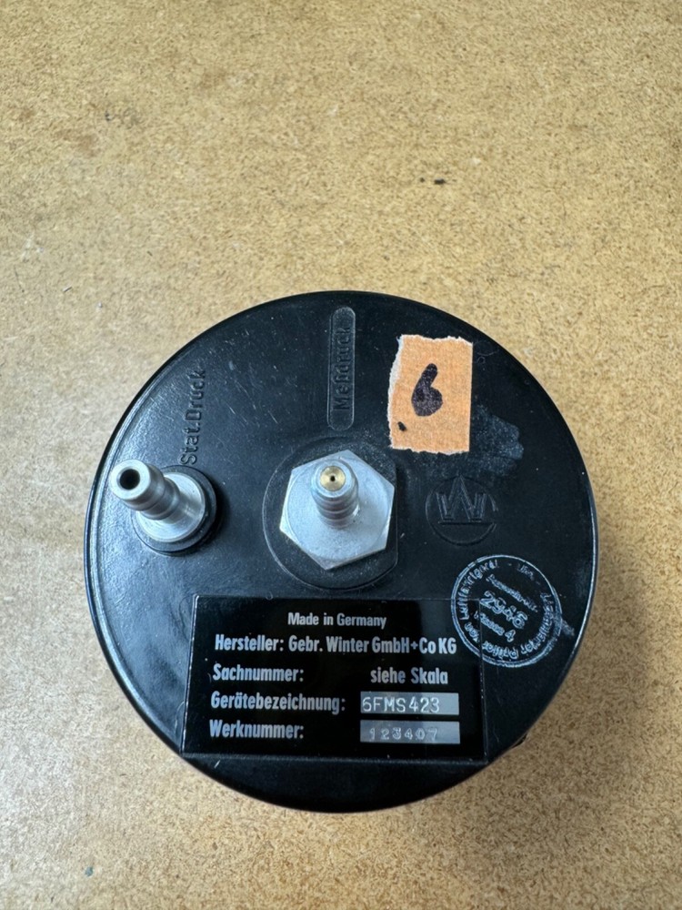 Winter 6FMS423 Airspeed indicator