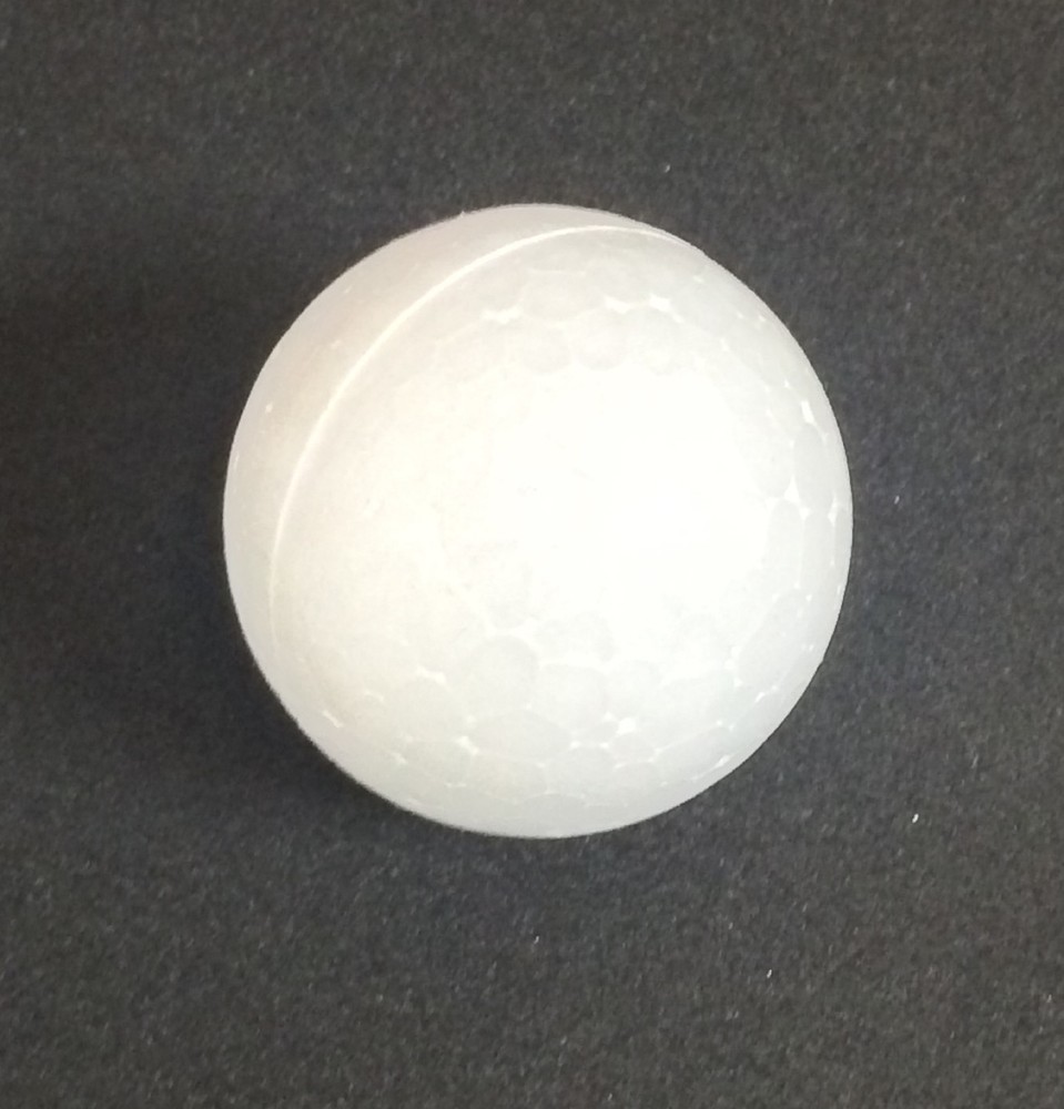 50pc Foam Balls 1.5" Round White Foam Polystyrene for School Art Craft