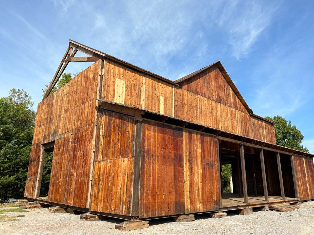 Wood & steel frame building with multiple uses