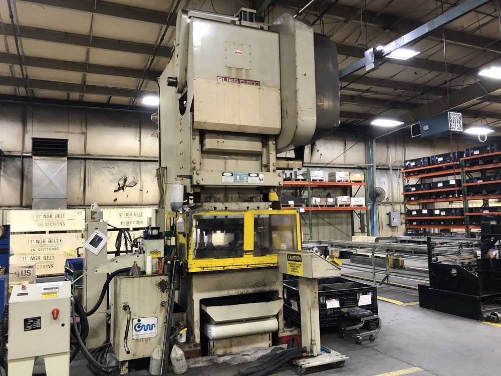 Bliss C-200 200 Ton Single Point Gap Frame Press