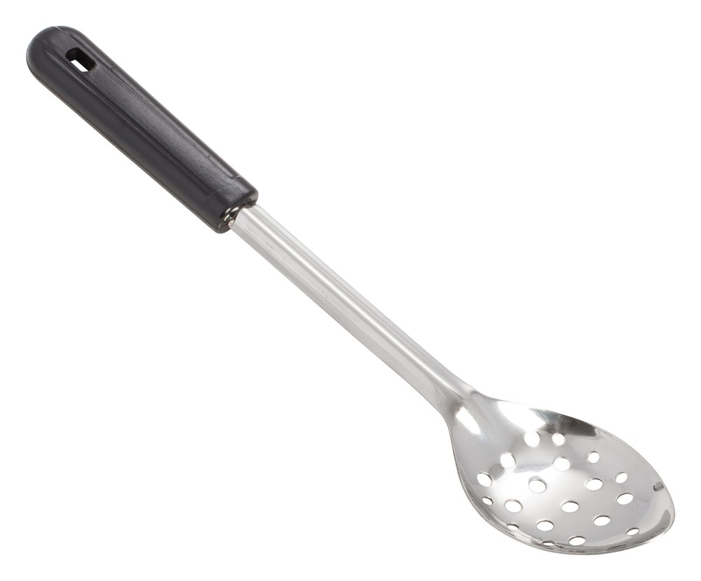 13" Perf Basting Spoon, Bakelite Hdl, S/S (12 Each)