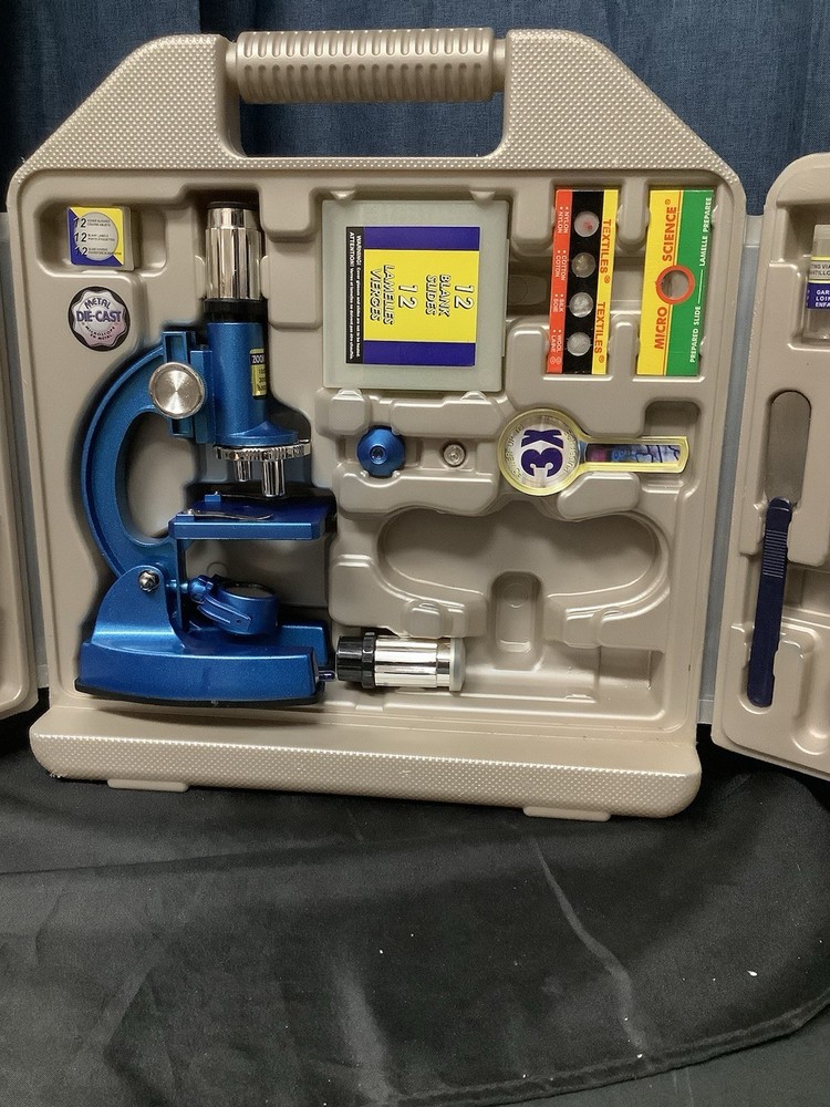 Vintage Complete Microscope Kit In Case