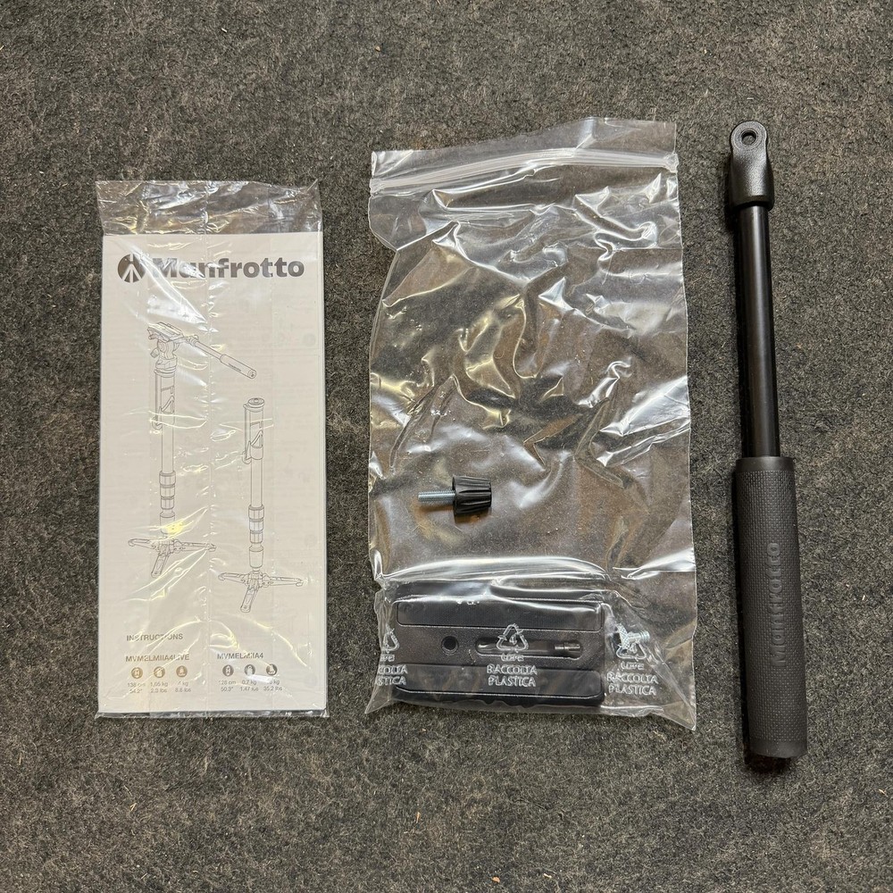 Manfrotto Element MII 4-Section Aluminum Video Monopod with Fluid Head